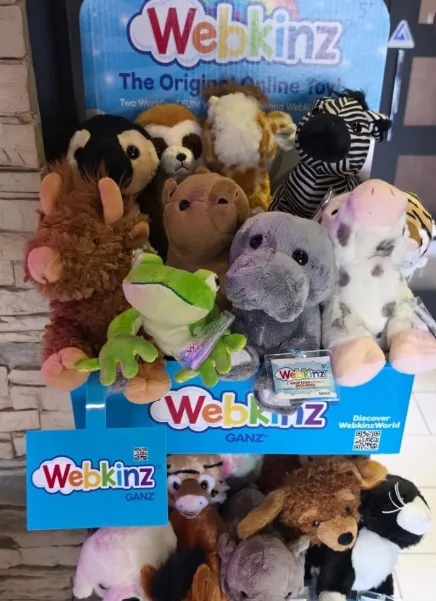 Webkinz plush collection at Vaulted YYC